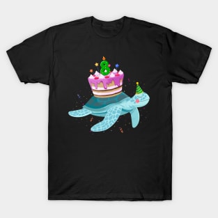 Turtle 8th Birthday 8 Years Old Turtles Reptiles Testudines T-Shirt